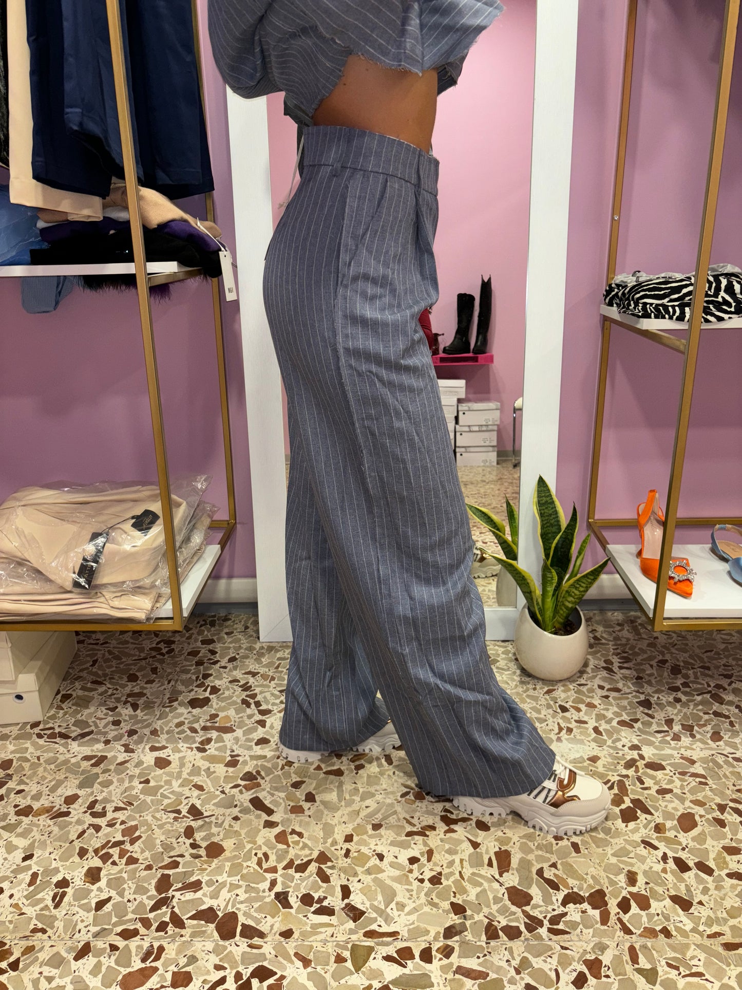 Pantalone effetto jeans