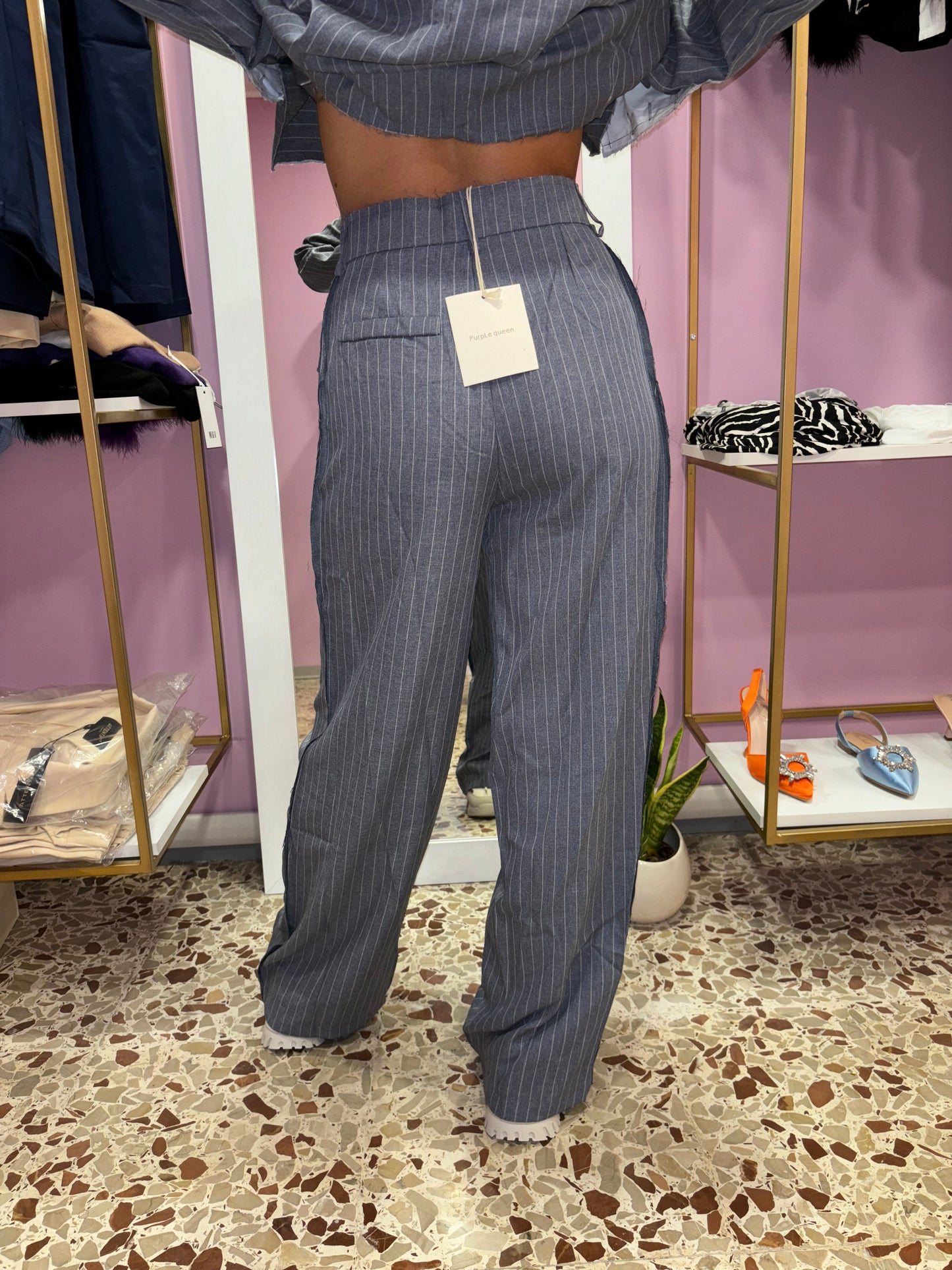 Pantalone effetto jeans